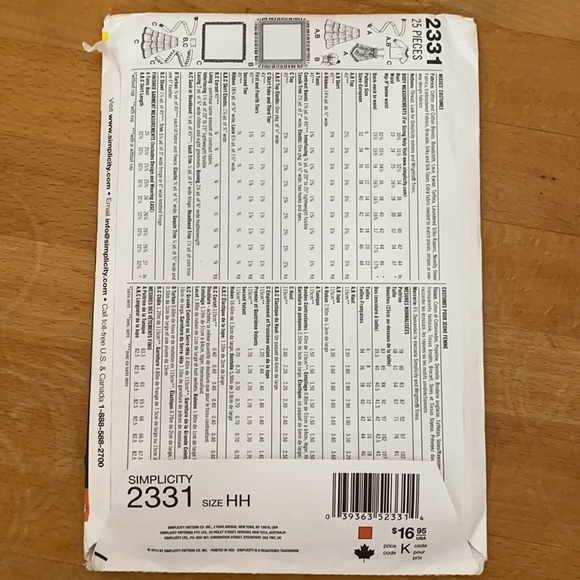 Gypsy sewing pattern 2010 new Uncut - Picture 5 of 5